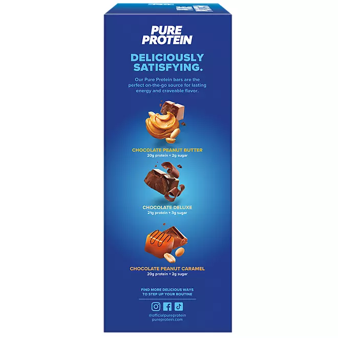 Pure Protein Bars Gluten Free, Chocolate Variety Pack (23 ct.)