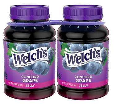 Welch's Concord Grape Jelly, 30 oz., 2 pk.