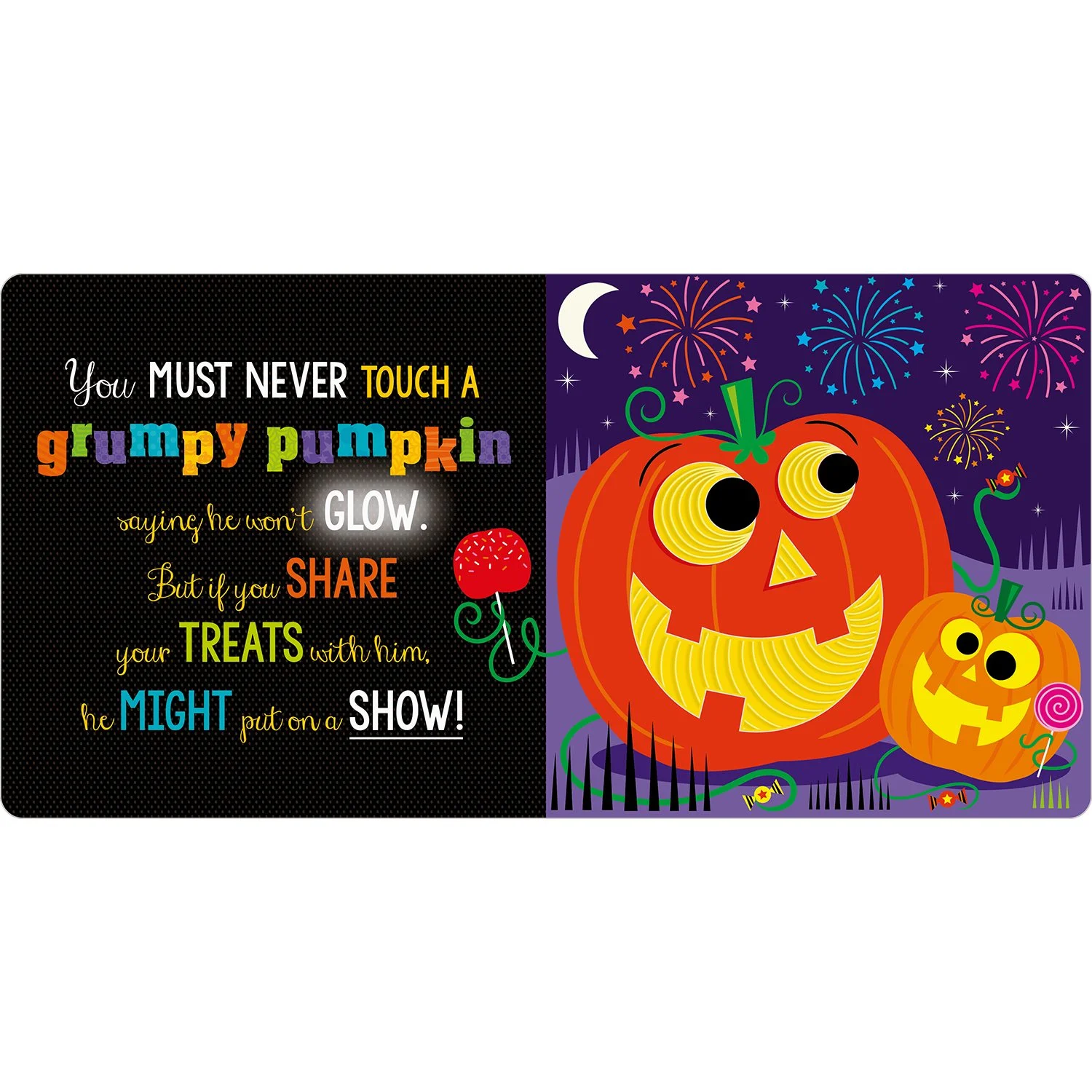 Halloween Never Touch a Grumpy Bat Board Book