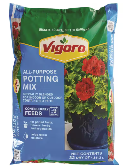 Vigoro 32 qt. All Purpose Potting Soil Mix for Indoor or Outdoor thumbnail 1
