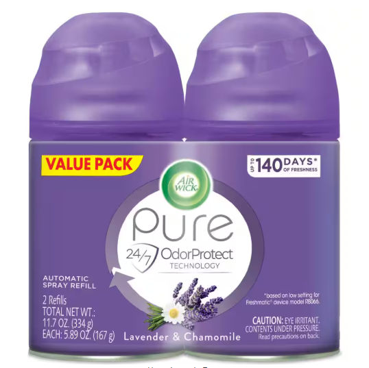 Air Wick Freshmatic 5.89 oz. Lavender and Chamomile 2-Refills