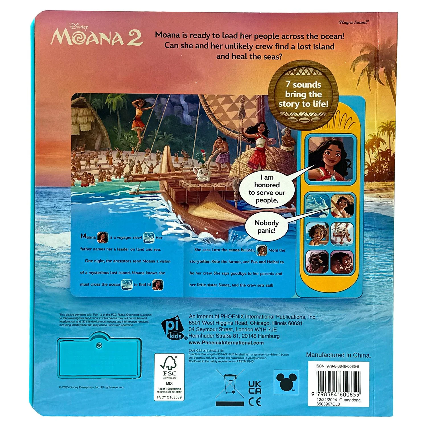 Disney Moana 2 Moana's Voyage, Sound Book