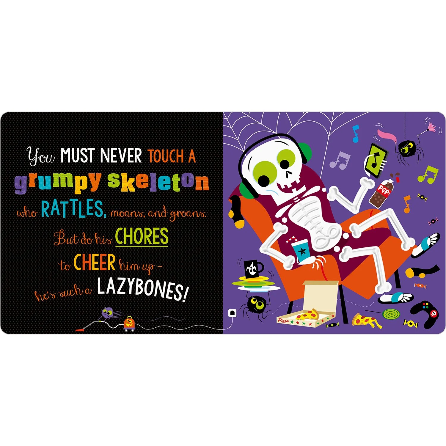 Halloween Never Touch a Grumpy Bat Board Book